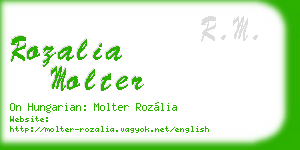 rozalia molter business card