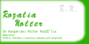 rozalia molter business card